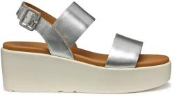 Geox bőr szandál D XAND 2.2S ezüst, női, éksarkú, D45M1A 000CF C1007 - ezüst Női 40