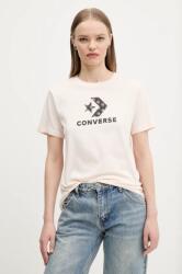 Converse pamut póló női, rózsaszín, 10027386-A02 - rózsaszín L
