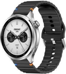 WAVY szilikonszíj Xiaomi Watch S4 fekete