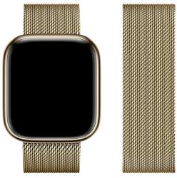 Forcell Milanese Loop - Apple Watch 42/44/45/49mm fém szíj (arany)