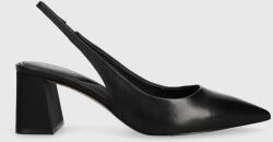 ALDO bőr flip-flop ULIANA fekete, magassarkú, nyitott sarokkal, 13707681 - fekete Női 38