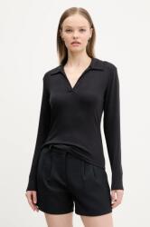 Abercrombie & Fitch hosszú ujjú fekete, KI139-5208 - fekete XL