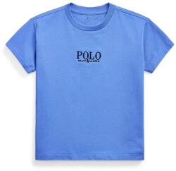 Ralph Lauren gyerek pamut póló nyomott mintás, 322964779004 - kék 88-93