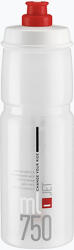 Elite Kerékpáros kulacs Elite Jet 750 ml clear/red logo