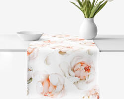 Goldea napron de masă 100% bumbac deluxe - mireasma de bujor 20x120 cm