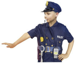  Rendőr jelmez: kabát és 6 kiegészítő - vegyesbolt