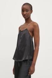 HUGO BOSS top fekete, női, sima, 50536436 - fekete 36