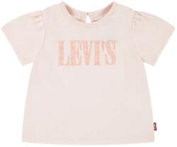 Levi's újszülött póló SS SMOCKED SLV TEE rózsaszín, 1EM183 - rózsaszín 62