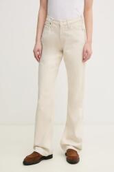 Calvin Klein farmer vászonkeverékkel női, magas derekú, K20K208263 - bézs 25/32