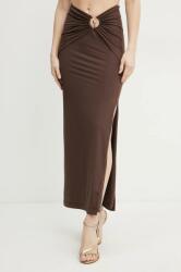 Bardot szoknya NEVE barna, midi, ceruza fazonú, 59024SB - barna M