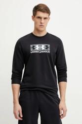 Under Armour felső Rival Terry fekete, férfi, nyomott mintás, 1390140 - fekete S