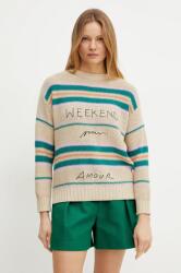 Max Mara pulóver meleg, női, bézs, 2515361211600 - bézs S