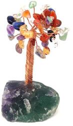 R. M. ékszer Ásványfa réz Csakra nyers fluorit 10-11cm (017559)