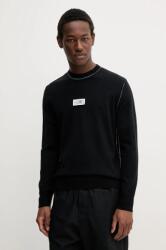 MM6 Maison Margiela gyapjú pulóver könnyű, férfi, fekete, SH0HL0017 - fekete XL