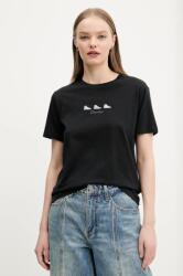 Converse pamut póló női, fekete, 10027753-A02 - fekete XS