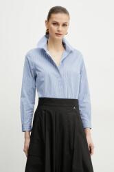 Patou pamut ing női, galléros, relaxed, BL0390190 - kék 40