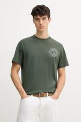 Lacoste pamut póló zöld, férfi, nyomott mintás, TH0125 - zöld S