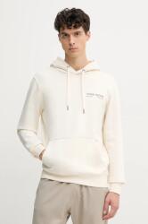 Tommy Hilfiger pamut melegítőfelső bézs, férfi, sima, kapucnis, MW0MW39151 - bézs M