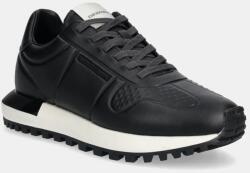 Giorgio Armani bőr sportcipő fekete, férfi, X4X684 XR323 00002 - fekete Férfi 41