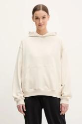 New Balance pamut melegítőfelső bézs, női, sima, kapucnis, WT41537LIN - bézs L