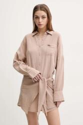 Melissa Odabash pamut ruha barna, mini, oversize, Sara - barna M