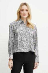 Max Mara selyem ing női, galléros, regular, 2515111131600 - kék 40