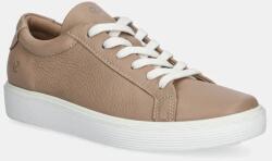 ECCO bőr sportcipő Soft barna, női, 219203-01084 - barna Női 37