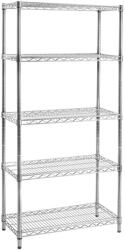 Bizzotto Raft 5 polite crom argintiu 75x35x160 cm (0721086) Raft