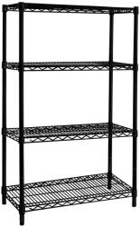 Bizzotto Raft 4 polite crom negru 75x35x120 cm (0721598) Raft