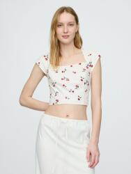 GAP Crop top от лен GAP GAP | Byal | ЖЕНИ | XS