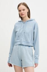 Guess Originals pamut melegítőfelső női, sima, kapucnis, W5RQ13 K68I1 - kék L