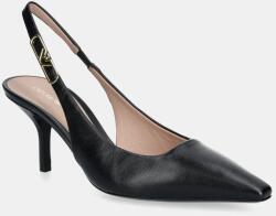Emporio Armani bőr tűsarkú fekete, X3E478 XF271 00002 - fekete Női 39
