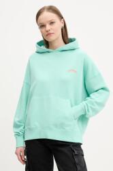 Superdry pamut melegítőfelső türkiz, női, sima, kapucnis, W2012281A-2MD - türkiz S