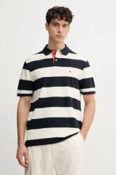 Tommy Hilfiger poló sötétkék, férfi, mintás, MW0MW39045 - sötétkék M