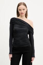 Abercrombie & Fitch felső fekete, női, sima, KI139-5204 - fekete S