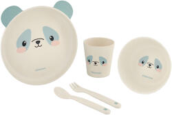 Kikkaboo Сет за хранене от бамбук KikkaBoo - Panda, Blue (31302040072)