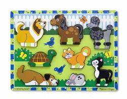 Melissa & Doug Puzzle in relief animale de companie Melissa and Doug Puzzle