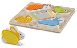Melissa & Doug Puzzle tactil cu oglinda Pets Melissa and Doug Puzzle