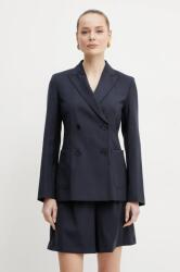 Weekend Max Mara zakó sötétkék, sima, kétsoros gombolású, 2515041031600 - sötétkék 36
