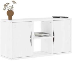 vidaXL ODDA tömörfa fenyőfa TV szekrény fehér 79x24x40 cm (4103604) - simplexbutor