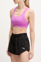 PUMA edzős rövidnadrág Train All Day Essentials fekete, sima, magas derekú, 525903 - fekete M
