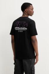 Vans pamut póló fekete, férfi, nyomott mintás, VN000M4CBLK1 - fekete XL