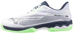 Mizuno Încălțăminte de tenis pentru bărbați Wave Exceed Light 2 M White/Vintage Indigo EUR 45
