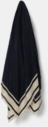 Tommy Hilfiger selyem kendő sötétkék, női, mintás, AW0AW17144 - sötétkék Univerzális méret