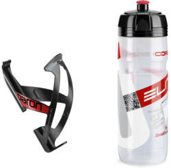 Elite Kulacstartó Szett Kit Corsa/paron átlátszó/piros Fényes 750ml