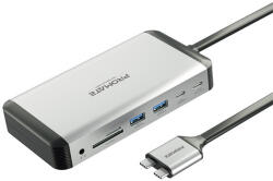 Promate USB Hub - VERSAHUB MST (USB-C 13in1 HUB, 100W PD) (USBPROVERSAHUBMST)