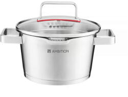 Ambition Oala inox cu capac strecurator 18cm, 2.3L, Selection (44455)