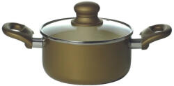 SPAR Oala cu capac 28cm, 6L, auriu, invelis ceramic, Spar (30643)