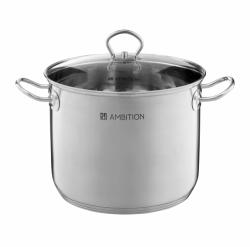 Ambition Oala inox cu capac 28cm, 13.5L, Acero (60826)