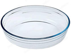 Ocuisine Vas termorezistent rotund pentru prajituri 26x26x6cm, 2.1L, Glass Bakeware (40616)